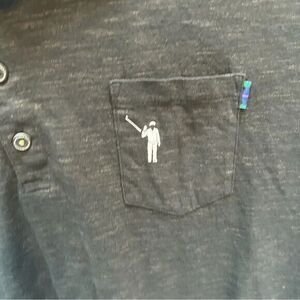 William Murray Golf‎ NWT Black Heathered Logo Stretch Polo size XXXL 3XL